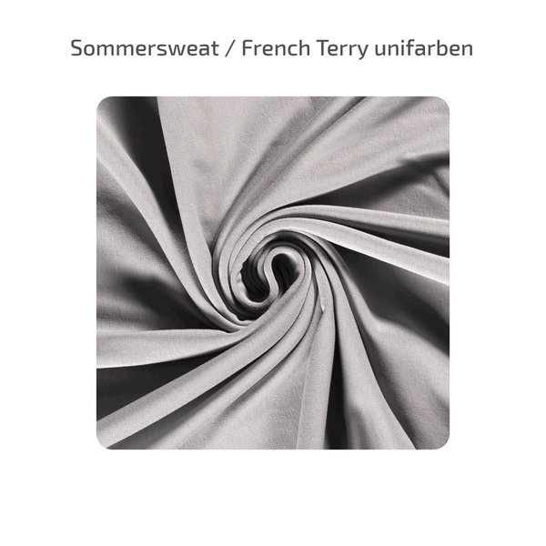 unifarbene Sommersweatstoffe (French Terry)